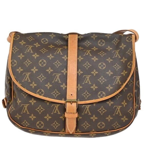 LOUIS VUITTON Saumur 35 Shoulder Bag Monogram Leather BN France M42254 70YH580 - Picture 3 of 16